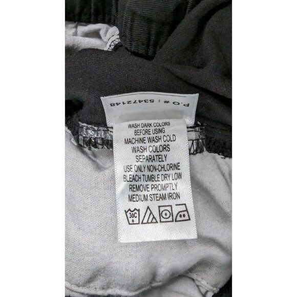 Kingsize Mens L 40 Tall Black Pants Cotton Solid Pockets Button Zip Stretch - Picture 9 of 9